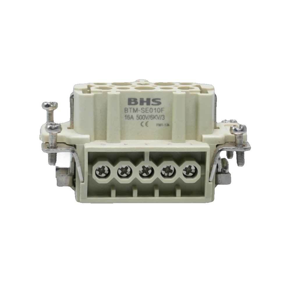 BTM-SE010F BTM-SE010F - Fêmea 10 polos + contato terra - 16A - 500V